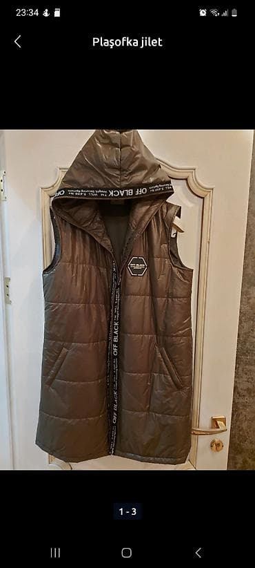 kişi jiletləri: Plaşofka kapişonkalı jilet — 1