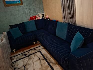 kreditle perdeler: Künc divan, İşlənmiş, Açılan, Bazalı, Parça, Çatdırılma yoxdur — 3