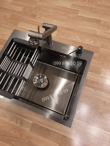 metbex moykasi: Yeni Kvadrat Mətbəx çanağı, Paslanmaz polad — 3