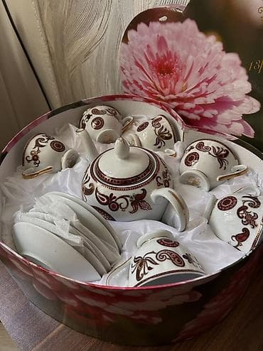 versace servis: Çay dəsti, rəng - Ağ, Farfor, 6 nəfərlik — 1