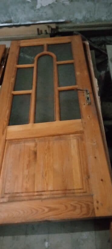 pencere kilidi: Şüşəli taxta qapılar - Material: təbii ağac (çərçivə və doldurma — 2