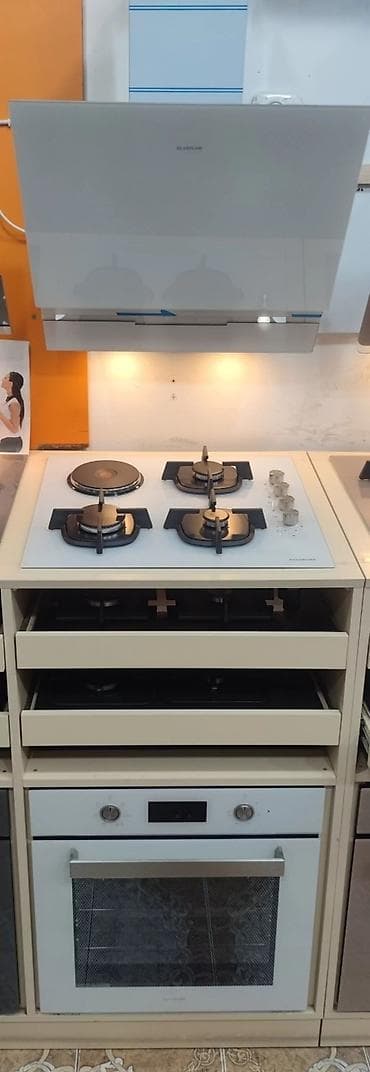 Qaz plitəsi Quraşdırılan, 4 gözlü, Yeni
