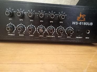 samsung j3 kabrolari: Model: WS-6180UB çoxzonalı gücləndirici və MP3 pleyer Xüsusiyyətlər — 2