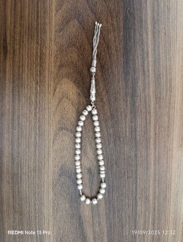 gümüşün qramı qiyməti 2022: Gümüş təsbeh - Material: 925 ayar gümüş (bağlayıcı hissədə “925” — 1