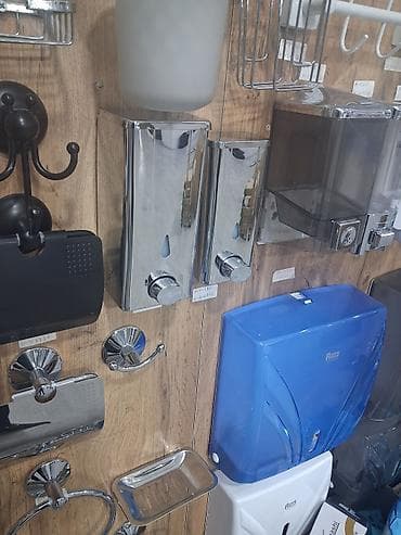 dişlər: Divar tipli maye sabun dispenserləri – paslanmayan poladdan, parlaq — 4