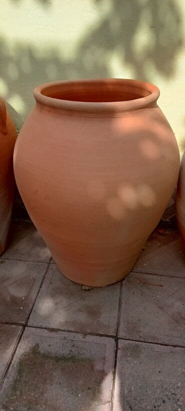 saxsı qab: Böyük saxsı qablar hündürlük 65- dan 75 sm kimi diametri 60 sm əldə — 4