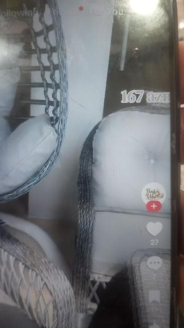 bag yellencek: Oturacaq-yelləncək, Zontiksiz, Həsir toxunuşlu — 1