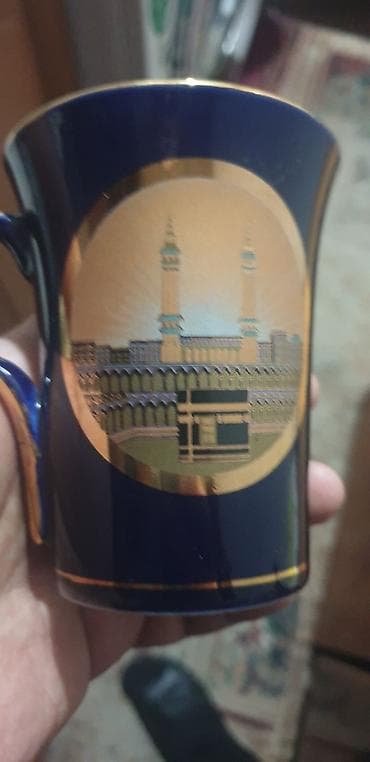 kofe dəsti: Qəhvə dəsti, rəng - Göy, Farfor, Çexiya — 2