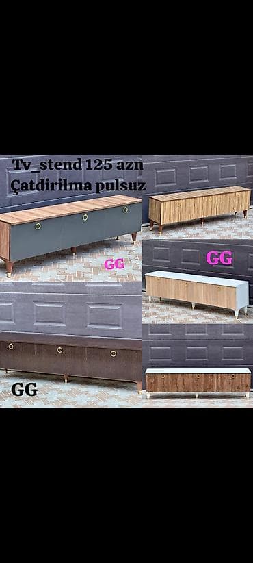 Yeni və Sifarişlə Tv_Stend 125_azn Ölçü 1.80 Rəng seçimi var