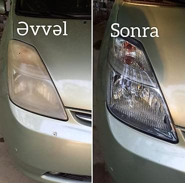 Saralmiş, çirklənmiş, şəffafligi itmiş faralarin və arxa stoplarin