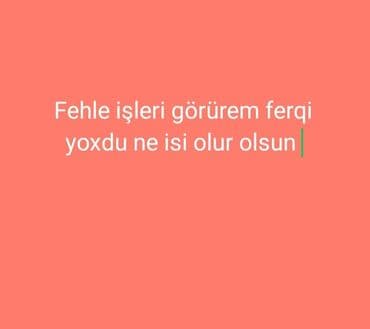 Inzibati heyət: Fəhlə xidmətləri təklif olunur – fərqi yoxdur, hansı iş olsa da yerinə — 1