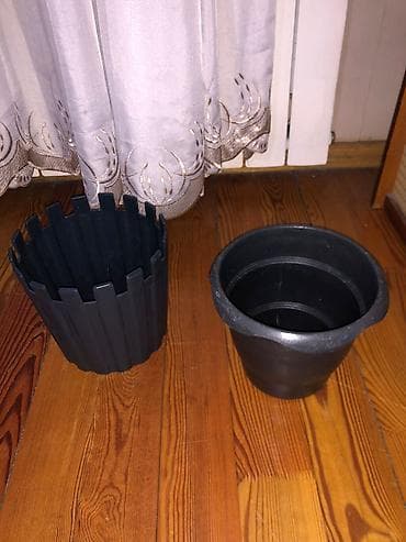 dibcəklər: Bitki dibçəkləri dəsti - Material: plastik (terracotta rəngli və — 4