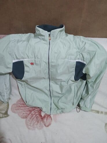 toxunma uzun jaketler: Yüngül küləkkeçirməz gödəkçə - Rəng: Açıq yaşıl, tünd boz panellər və — 2