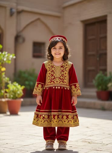 reqs dersleri usaqlar ucun: Milli kostyum, Qız üçün, 3 - 4 yaş — 1