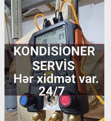 Təmir, Split kondisionerlər, Təmizləmə, Zəmanətlə, Pulsuz diaqnostika