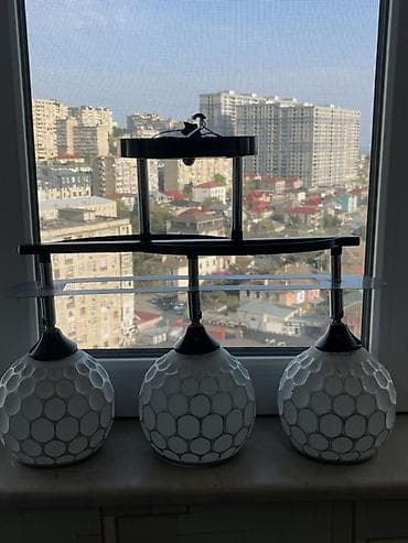 lüstralar: Çılçıraq, 3 lampa, Metal — 2