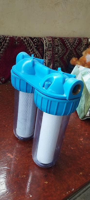 honor 9 pad: İki mərhələli su filtri korpusu və kartric seti - 10” ölçülü iki — 2