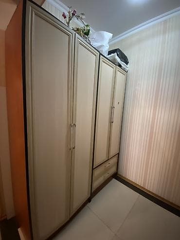 İşlənmiş, 2 qapılı, Siyirməli, Bej, Taxta, Açılan, Düz dolab