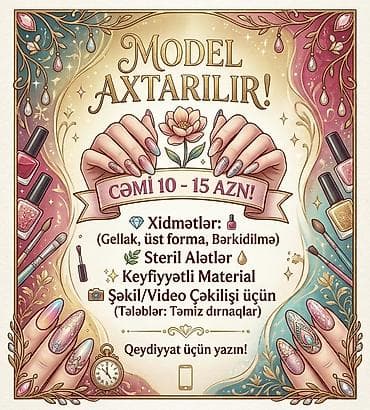 https:promo.bizon.az: 💅 MODEL AXTARILIR! (Gellak / Korreksiya) Qızlar, salam! Əllərinə — 1
