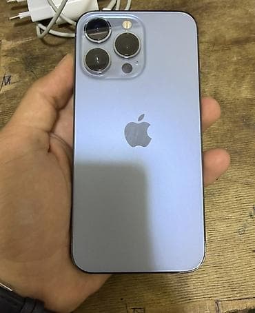 macbook pro 14: IPhone 13 Pro, 256 GB, Sierra Blue, Zəmanət, Simsiz şarj, Face ID — 1