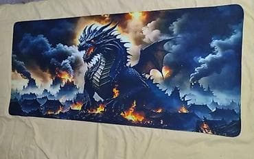 Masaüstü kompüterlər və komponentlər: Məhsul: Böyük ölçülü oyun masasüstü mousepad – “Əjdaha” dizaynı - — 4
