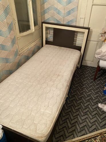 bir nəfərlik çarpayı: İşlənmiş, Təknəfərlik çarpayı, Bazasız, Matras ilə, Siyirməsiz — 1