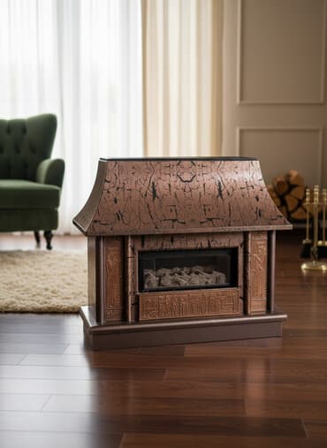 стеклянный камин: Камин Печь, Б/у, топливо - Газ, Самовывоз — 1