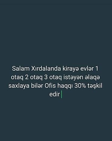 Xırdalanda kirayə mənzillər: - 1 otaqlı - 2 otaqlı - 3 otaqlı lalafo.az -da Xırdalanda kirayə mənzillər: - 1 otaqlı - 2 otaqlı - 3 otaqlı