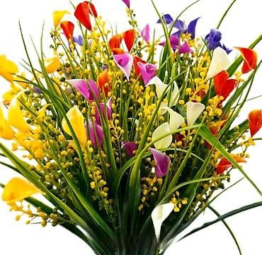 güldan: Tebii güllerden ferqlenmeyen çox gözel,rəngarəng dekorativ güllər.Biri — 2