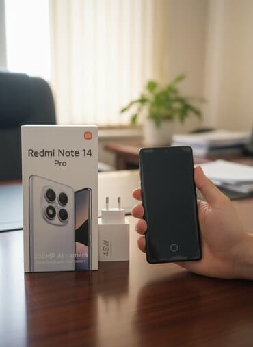 телефон fly ff159: Redmi Note 14 Pro, 256 ГБ, цвет - Черный, Отпечаток пальца — 1