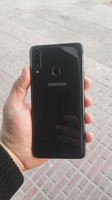 samsung telefon qiymətləri: Samsung Galaxy A20, 32 GB, rəng - Qara, Barmaq izi — 4