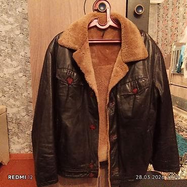 Qışlıq dəri pencək – kişi modeli - Material: xarici hissə təbii