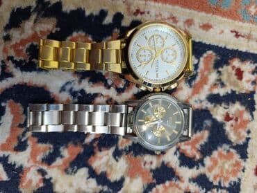 Klassik Saat dəsti, rəng - Qızılı