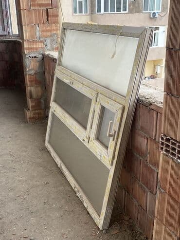 qapı və pəncərələr: PVC pəncərə-balkon qapısı dəsti - Material: ağ PVC profilli sistem - — 5