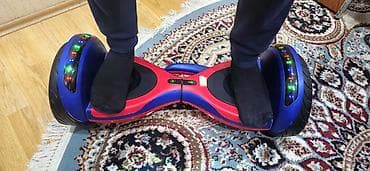 sintezator ayaqlari: Öz-özünü tarazlayan elektrikli hoverboard - Rəng: mavi-qırmızı gövdə — 3
