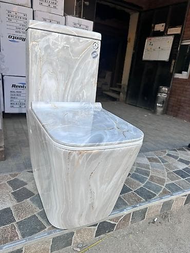 nerj cən: Mərmər fakturalı monoblok unitaz kolleksiyası.Mehsullar SELIN ART — 1