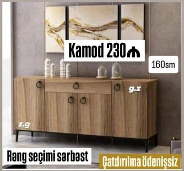 белая мебель в спальне: Для гостиной, С выдвижными ящиками, Без зеркала, Азербайджан, Бесплатная установка, Нет кредита — 2