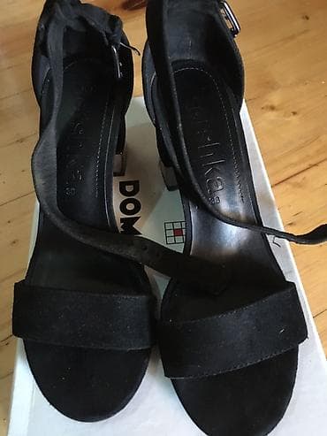 Ботинки и ботильоны: Размер: 37, цвет - Черный, Б/у — 1