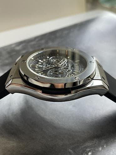 mf saat: İşlənmiş, Qol saatı, Hublot, rəng - Boz — 6
