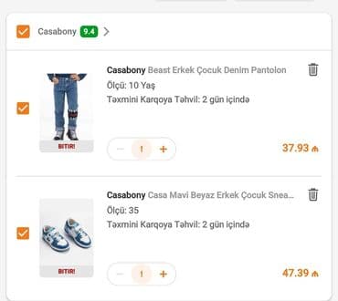 kişilər üçün cins gödəkçələr: Cins şalvar, Oğlan üçün, 9 - 10 yaş — 2