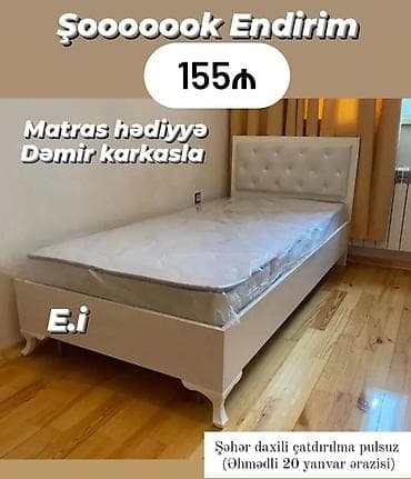 taxt kravat islenmis: Yeni, Təknəfərlik çarpayı — 1