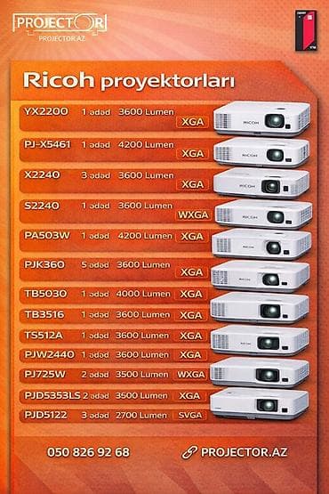 İşlənmiş Qısa fokuslu Proyektor Epson, Ödənişli çatdırılma — 10