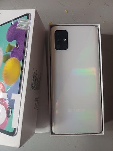 galaxy note 20: Samsung Galaxy A51, 128 GB, rəng - Ağ, Barmaq izi — 3