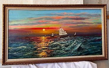 nar ağacı: Yağlı boya tablo kolleksiyası – çərçivəli, iri ölçülü əsərlər 1) 3D — 7