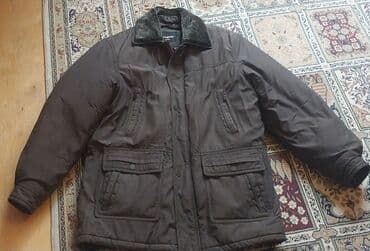 Pencəklər: Kişi qış kurtkası - Rəng: tünd qəhvəyi - Model: uzun və isti qış — 1