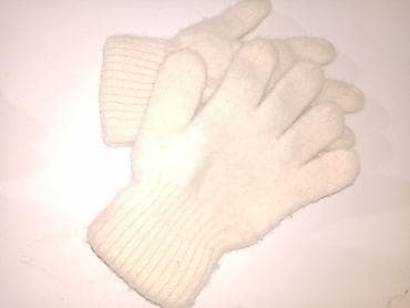 Sviterlər: Yun əlcək. ağ rəng. əl işi — 2