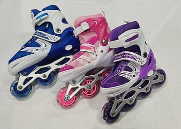 Uşaq üçün tənzimlənən təkərli konkisətləri (roller). - Rənglər