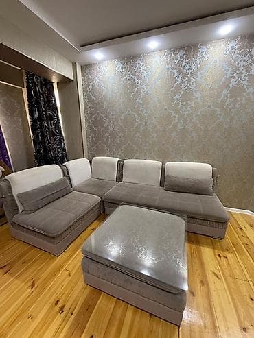 pufik divan: Modul tipli künc divan dəsti - Tərkib: 4 ədəd oturacaq modul + 1 — 8