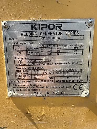 cen su: Salam herbirinin kiymeti 1200 Kipor KDE 13.0EW dizel generator - — 5