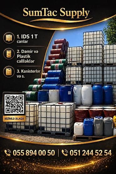 Dəmir və Plastik bockalar, kanstrlər İDS 1 tonluq cənlər